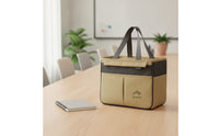 Insulated Meal Bag Portable Lunch Tote with Front Pocket for Office, Picnic, Camping