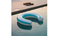 Portable Arc-Shaped Swimming Buoy Easy Storage U-Shaped Pool Buoy Long-Lasting Floating Pool Chair Thick PVC Material for Adults, Beach, Lake