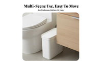 Narrow Space Trash Bin Space Saving Trash Can with Lid PP Material Narrow Waste Basket for Lavatory, Office, Bedroom