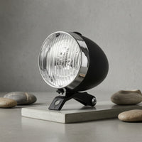 Retro Cycle Headlight Chrome Bike Headlight Easy to Install for City Commuting