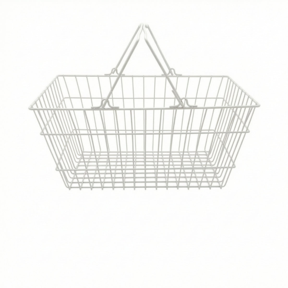 Wire Shopping Basket with Handle Portable Metal Shopping Basket with Handle Heavy Duty for Shoppers