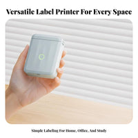Waterproof Labels Portable Thermal Printer App Control Mini Thermal Labeler Bluetooth Connectivity Label Device Rechargeable Battery for Home Organizers, Teachers, Small Business Owners, School, Kitchen, Storage, Retail Shop
