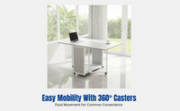 Folding Dining Table, Modern Minimalist Space-Saving, Movable for Small Apartments