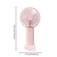 Portable Fan with Base Personal Mini Fan with Stand Rechargeable for Students