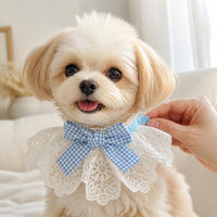 Pet Bandana Scarf for Dogs and Cats - Adjustable Bib Collar with Bell