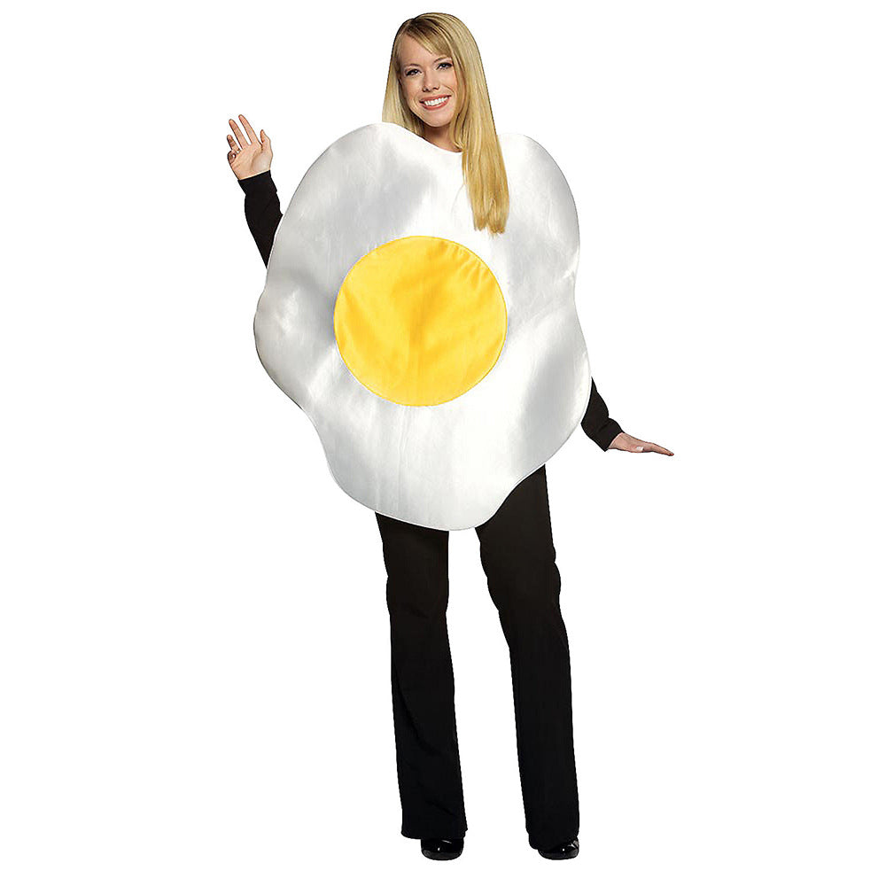 Funny Fried Egg Bacon Roast Meat Cosplay Costume Top for Stage