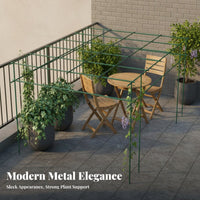 Grape Arbor Easy to Assemble Climbing Plant Frame Versatile Vegetable Climbing Rack for Flower Enthusiasts, Hobby Farmers, Balcony, Outdoor, Patio