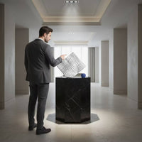 Geometric Sculpture Modern Decorative Tabletop Sculpture Nordic Geometric Statue for Office