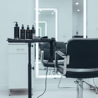 Salon Tray Cart Space Saving Service Cart Stable Trolley for Hair Stylists, Nail Technicians, Beauty Parlors