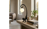 Black Monkey Table Lamp Curved Arm Monkey Lamp Modern Minimalist Home Lighting Tabletop