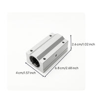 SCS10LUU Block High Precision Linear Ball Bearing Slide Block Linear Ball Bearing Low Friction Machined for Makers, CNC Machines