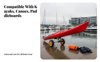 Foldable Boat Carrier Portable Kayak Cart Foldable Watercraft Carrier Sturdy Duty Paddle Board Transport Wheels Multi-Use