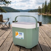 Cool Bag and Portable Cool Box for Food Preservation, 13L Capacity Ice Box with PU Material Foam Insulation, Insulated Box for Outdoor Use