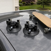 Metal Clamp Vacuum Mount Rack Cylindrical Handle Suction Cup Rack