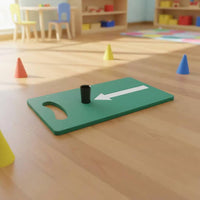 Sport Practice Mat Aiming Marker Guide Sport Hitting Mat Chipping Practice Pad Shock-Resistant Realistic Feel for Young Players
