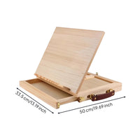 Adjustable Tabletop Easel with Storage Drawer Foldable Tabletop Easel with Drawer Collapsible Drawing Board Sturdy for Beginners, Painting, Classroom