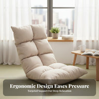 Cute Design Plush Flower pillow spine Support Lazy Sofa Soft & Comfortable Floor Chair High-Elasticity Filling for Young Women, indoor enthusiasts, Bay casement, Bedroom, perusing corner, Living Room
