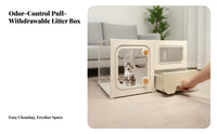 Multi-Room Layout Integrated Feline Enclosure AllUnified Design Pet Playpen Panoramic View Pet Housing Easy to Clean for Apartment Dwellers, Indoors, Indoor, Play Area, Bedroom