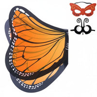 Includes Accessories flutterer Shawl with face covering lively hues flutterer Shawl Set universal size Fairy appendages Lightweight material for children, Girls, young children, Stage Performances, Halloween, Birthday Parties, Music event