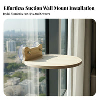 Suction Cup Cat Shelves Screwless Installation Window Mounted Cat Perch Space-Saving Pet Supplies for Apartment Dwellers, Glass Panes