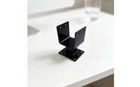 4 Pieces C-Shaped Post Support Bracket Metal Fence Post Bracket High-Sturdy uShaped for Home Improvers, Railing