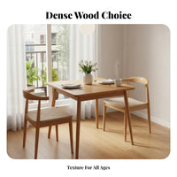 Space-Saving Square Dining Table with 4 Chairs Simple Design Kitchen Furniture Modern Design Nordic Aesthetic for Apartment Dwellers, Small Families, Students, Home, Breakfast Nook, Office
