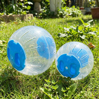 Silent Running Hamster Ball, Well Ventilated Hamster Ball with Lock, Transparent Exercise Wheel for Indoor and Outdoor Use, Random Color
