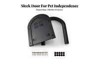 Screw-Mounted Arched Pet Door Mounting Screws Cat Door Insert Plastic Animal Gear