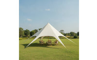 Canopy Tent Spacious Canopy with Support Pole Waterproof Tent with Stakes for Event Organizers, Campers, Backyard Gatherings