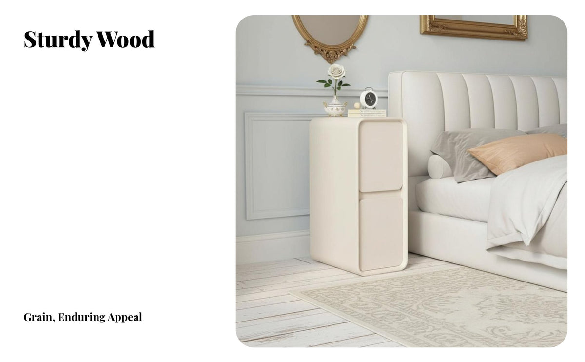 Space-Saving Design Narrow Nightstand with Drawer Light Luxury artistic Bedside Table Modern Minimalist & look Bedroom Furniture Sturdy Construction for Apartment Dwellers, Students, home proprietors, Small areas, Dorm Room, Hallway