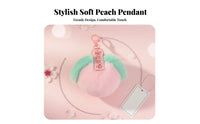 Soft and Silky Peach Soft Ball Keychain Cute Design Soft Peach Key Fob Ideal Gift for Girls, Car Owners, Handbag Decoration, Keys, Backpack