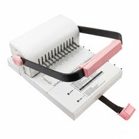 12-Hole Paper Punch Binder Adjustable Punching Wire Binding Machine for Crafters