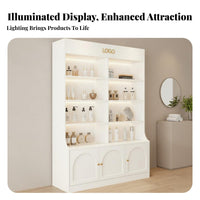 Cosmetic Display Cabinet Versatile Presentation Skincare Display Rack Sturdy and Resilient Elegance Product Shelving Unit for Retailers, Spa