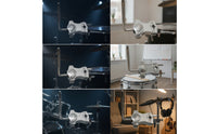 Adjustable Tom Holder with L-Rod Sturdy Tom Clamp Bracket Stable Hardware Long-Lasting for Percussionists, Practice Room
