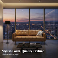 Nordic stylish 2-Seater Loveseat Modern Design Upholstered Two-Seater Small Space suitable for Sofa Minimalist design and aesthetic for Apartment Dwellers, pairs, property owners, Living Room, Lounge Area, Bedroom, Office