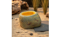 Snake Soaking Tub Naturalistic Design Reptile Water Bowl Resin Rock Water Bowl Easy to Clean Terrarium Accessory for Vivariums