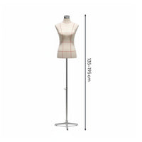 Foam Dress Form Easy to Shape Female Half Torso Form Stable Base Pattern Making Mannequin Body Torso for Seamstresses