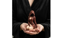 Hooded Lady Figurine Sculpted Hooded Lady Statue Eerie for Bookshelf, Desk
