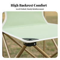 Lightweight extremely lightweight Camp Chair Foldable Design Folding Camp Stool With rearrest Camping Seat Quick Setup for Campers, rearpackers, Fishing, Hiking, Beach, Gardening