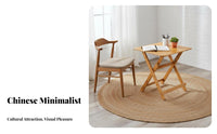 Space-Saving Foldable Square Dining Table Portable Collapsible Tatami Table Multi-Purpose Household Furniture Strong Load-Bearing for Small Apartment Residents, Homeowners, Students, Balcony, Bay Window, Living Room, Bedroom