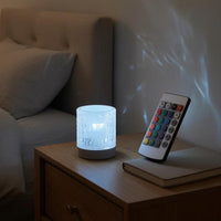Stepless Dimming Water Wave Lamp Atmospheric Rechargeable Table Lamp Compact Home Lighting Cylindrical