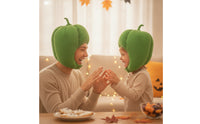 Green pepper Fuzzy Headpiece Costume Green pepper Hat Comfortable Accessory for Photo Shoots