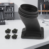 Intake Tube with Clips Black Intake Tube Auto Part Wear-Resistant Hose Good Fit for Car DIYers, Engine Bay