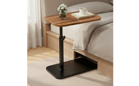 Bedside Laptop Desk Multi-Functional Lift Top Side Table Space Saving Adjustable C-Table for Bedroom, Small Areas