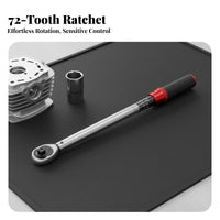 High Precision Adjustable Twist Wrench Easy-to-Read Scale Twist Wrench Locking Mechanism for DIY Enthusiasts, Auto Repair, Car Maintenance