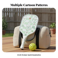 Fiberglass Surface Children's Pickleball Paddle Fun Design Kids Cartoon Pickleball Racket Long-Lasting for Girls, Parents, Backyard, Indoor