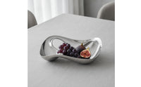 Irregular Fruit Plate Sculptural Mirror Finish Serving Tray Minimalist Open Serving Tray for Tabletop