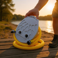 Plastic Body Pedal Air Pump Dual-Port Openings 7 L Foot Pump Compact