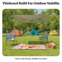 Galvanized Fishing Umbrella Stand Tightening Knobs Ground Auger Stand Detachable Grass Umbrella Anchor Compact for Anglers