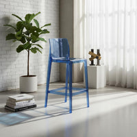 Crystal Clear Acrylic High Stool New Design Transparent Bar Stool Household Furniture for Kitchen